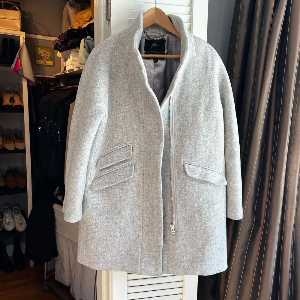J. Crew Cocoon Stadium Cloth Coat - Picture 7 of 16